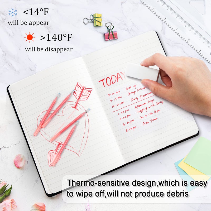 Vanstek 12 Red Erasable Gel Pen Refills, Gel Ink Refills Compatible with Erasable Pens, Fine Point 0.7 mm, Perfect for Writing Planner & Crossword Puzzles - Image 4